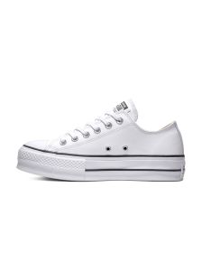 Zapatillas Converse Chuck Taylor All Star Plataforma Cuero Sint. Blanca