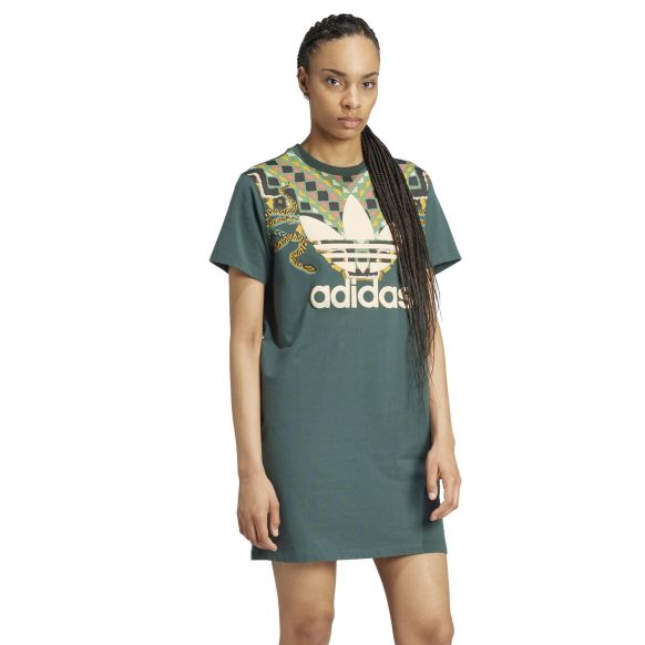 Vestido Adidas Originals Trefoil Mid Farm Rio