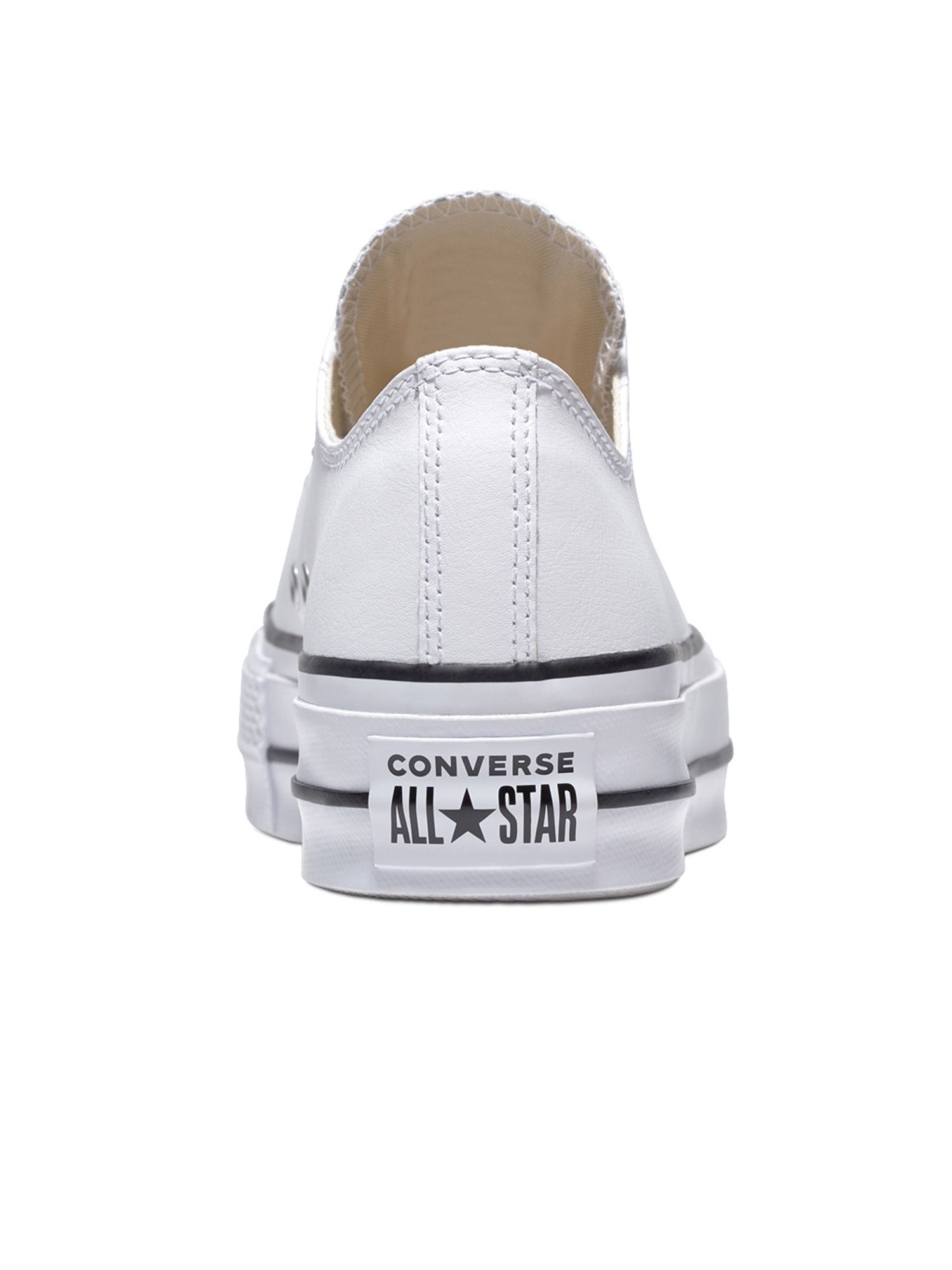converse blanco de cuero